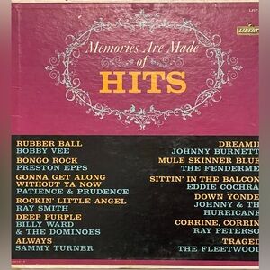 “Memories Are Made of Hits” compilation, vintage, vinyl LP